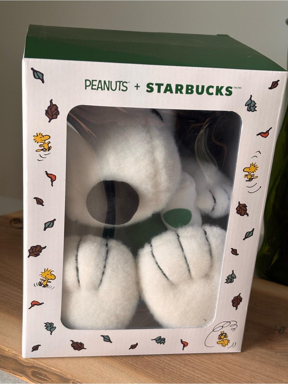 Starbucks Peanuts White & Black Snoopy Plush
